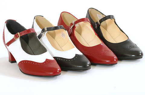 red swing shoes