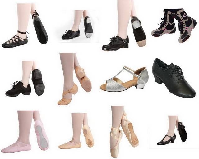 different types of tap shoes