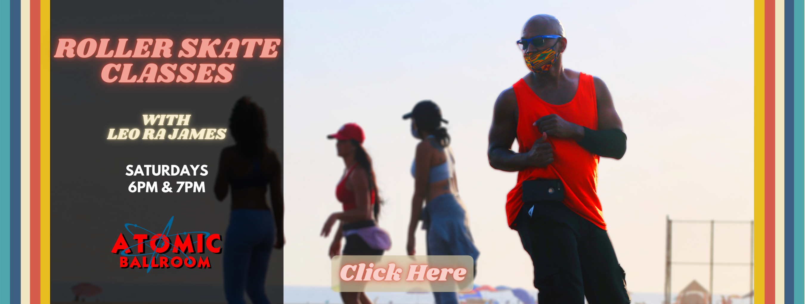 Slider Roller skate (1) ATOMIC Ballroom Irvine, CA in Orange