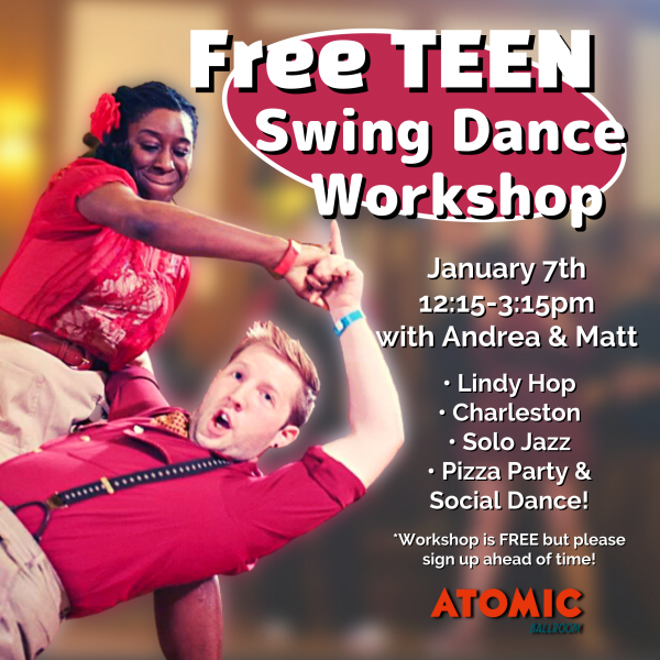 Free Teen Swing Dance Workshop ATOMIC Ballroom Irvine, CA in Orange ...